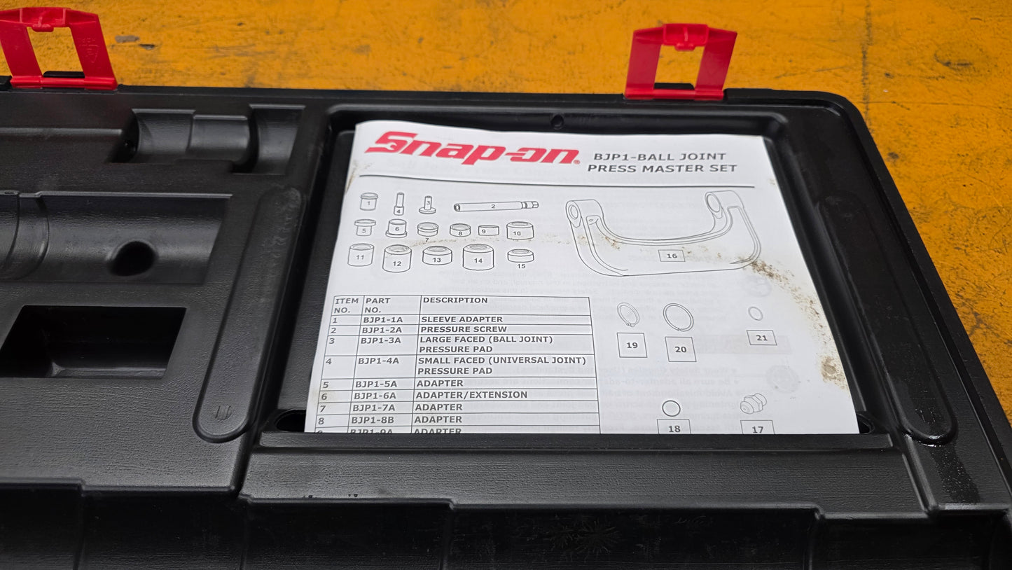 Snap-ON Ball Joint Press BJP1 Giveaway w/ 2nd and 3rd place prizes