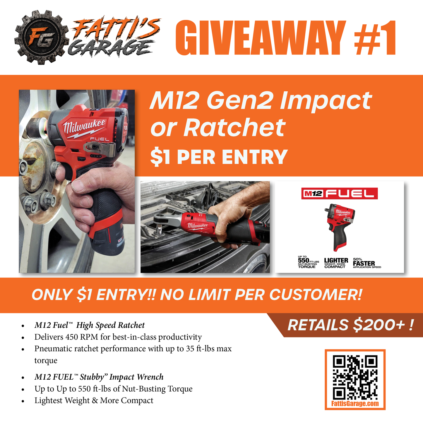 1st Ever Giveaway - M12 Gen2 Impact or Ratchet