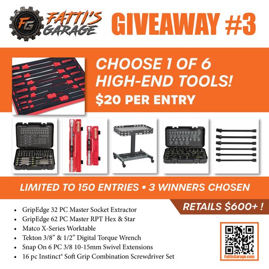 Silver Giveaway - GripEdge Snap-On Matco - 3 Winners!!!